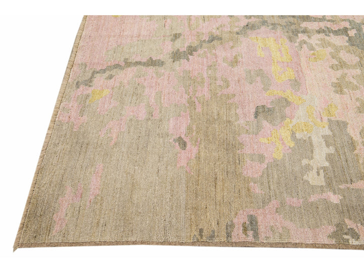 Modern Abstract Wool Rug 7 X 8