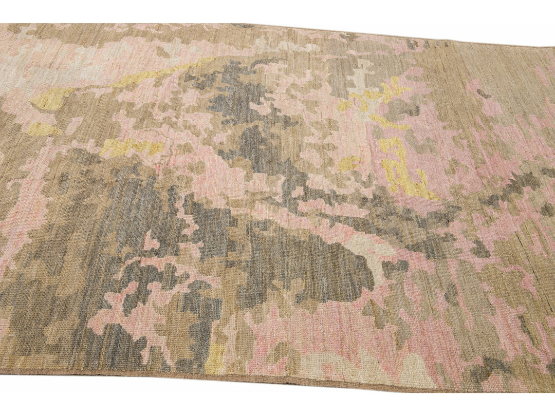 Modern Abstract Wool Rug 7 X 8