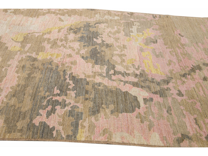 Modern Abstract Wool Rug 7 X 8