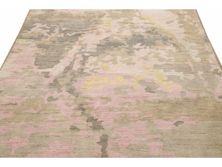 Modern Abstract Wool Rug 7 X 8