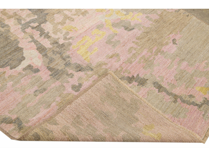 Modern Abstract Wool Rug 7 X 8