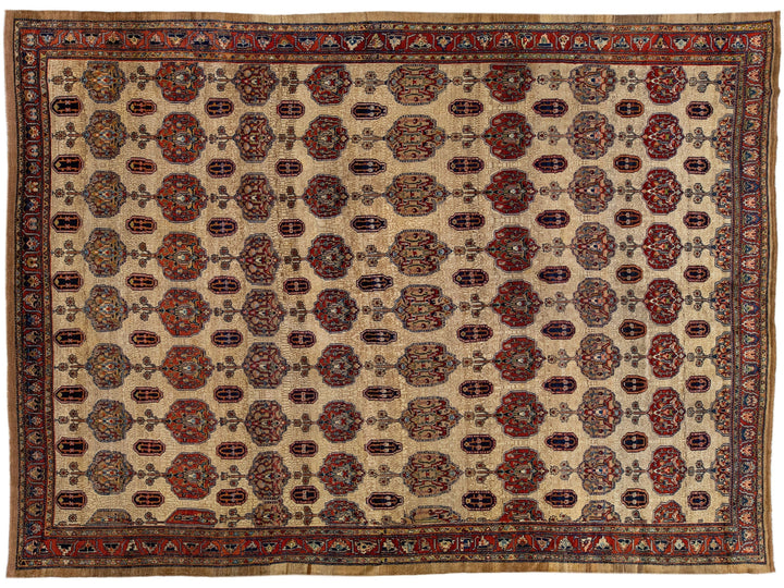 Antique Serab Wool Rug 11 X 14