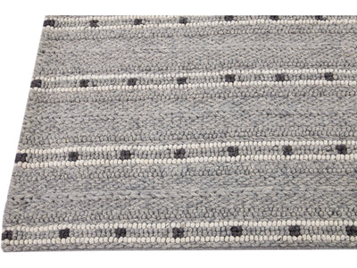 Modern Texture Wool Rug 8 X 10