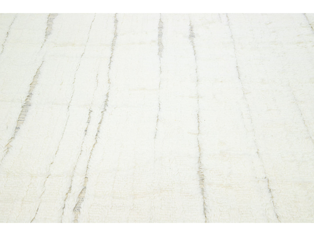 Modern Moroccan Wool Rug 8 X 10