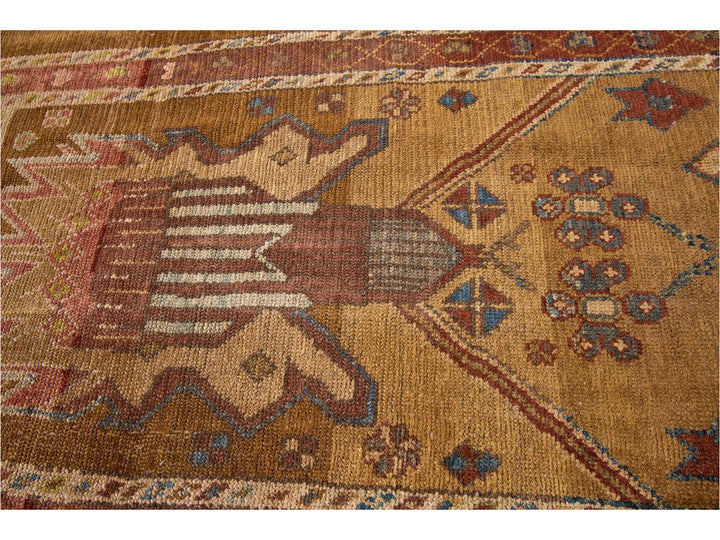 Vintage Bakshaish Tribal Wool Runner 3 X 9