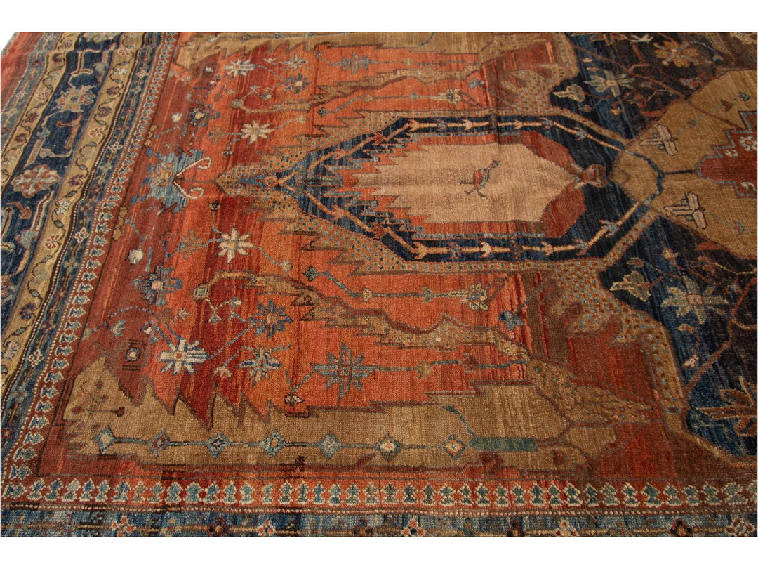Vintage Bakshaish Tribal Wool Rug 8 X 14