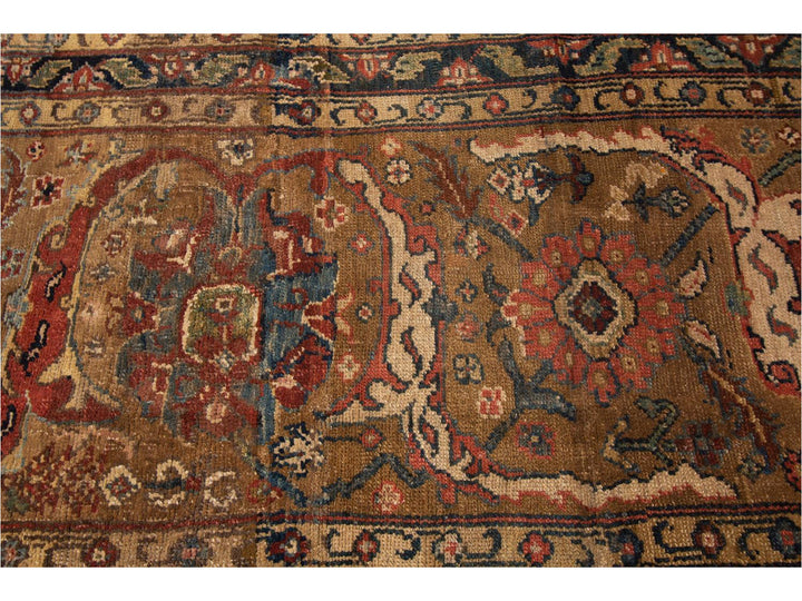 Late-20th Century Vintage Bakshaish Tribal Wool Runner Rug 3 X 14