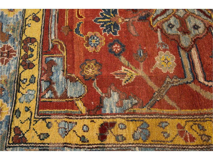 Late-20th Century Vintage Persian Tribal Bakshaish Wool Rug 7 X 9