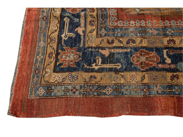 Vintage Bakshaish Tribal Wool Rug 8 X 14