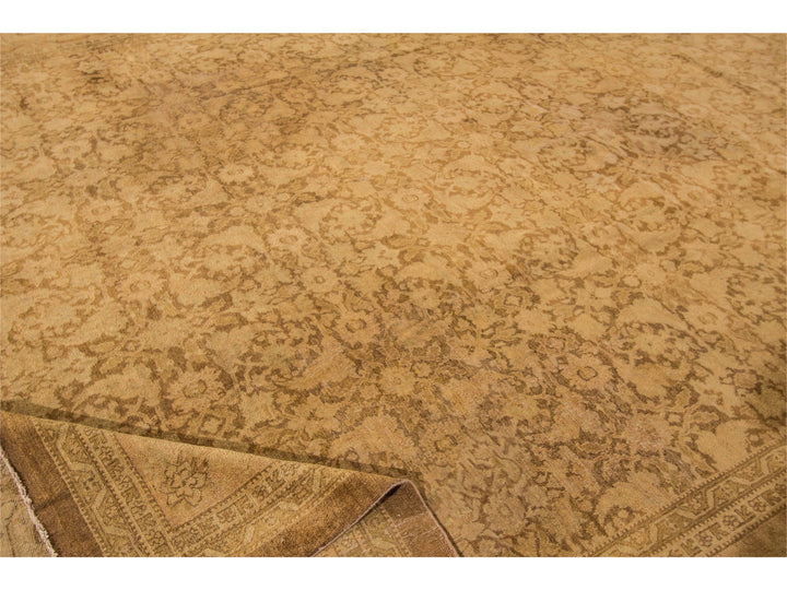 Antique Indian Agra Wool Rug 13 X 17