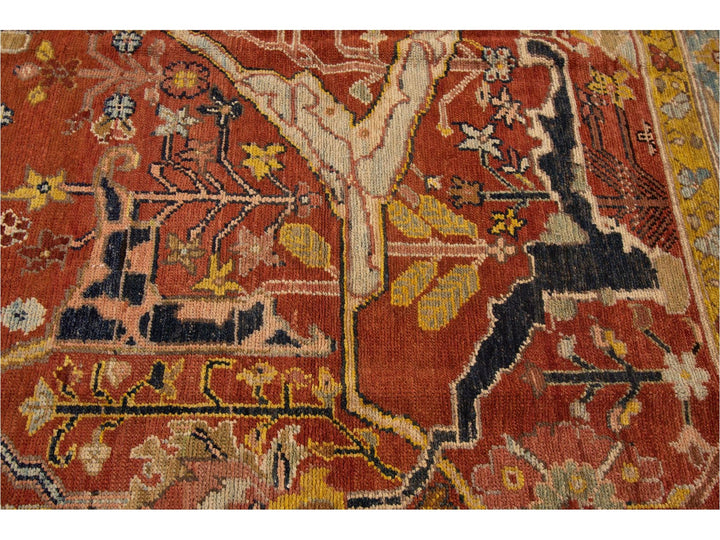 Late-20th Century Vintage Persian Tribal Bakshaish Wool Rug 7 X 9