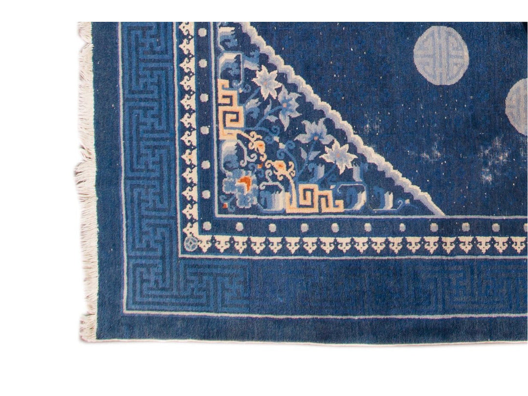 Antique Peking Chinese Wool Rug 7 X 10