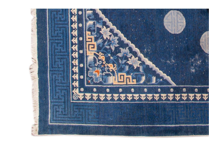 Antique Peking Chinese Wool Rug 7 X 10