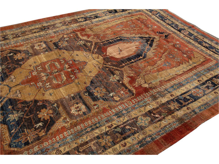 Vintage Bakshaish Tribal Wool Rug 8 X 14