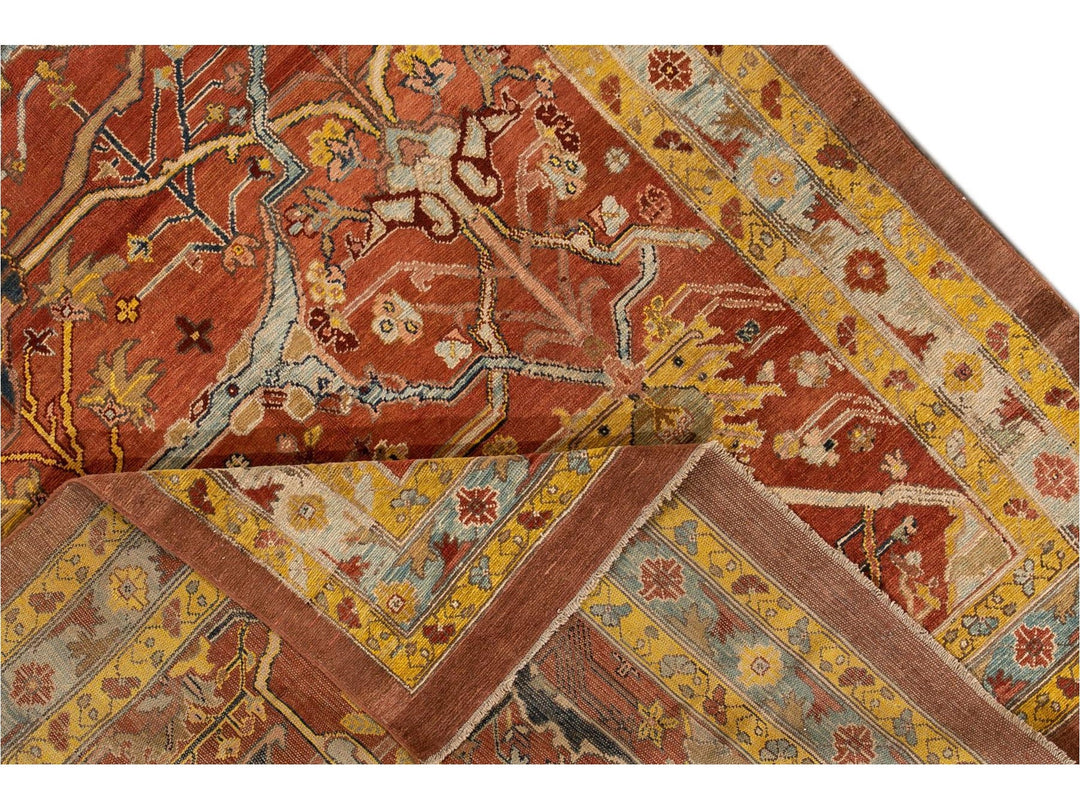 Late-20th Century Vintage Persian Tribal Bakshaish Wool Rug 7 X 9