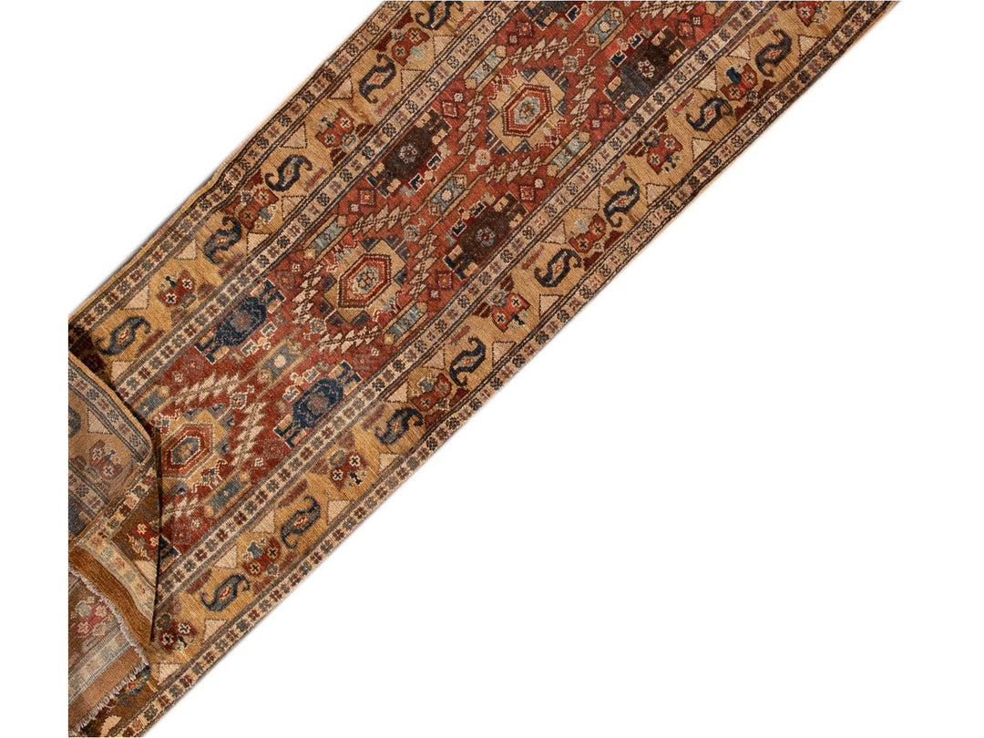 Vintage Bakshaish Tribal Wool Runner 3 X 13