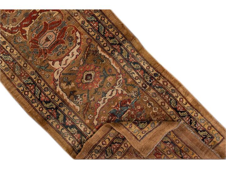 Late-20th Century Vintage Bakshaish Tribal Wool Runner Rug 3 X 14