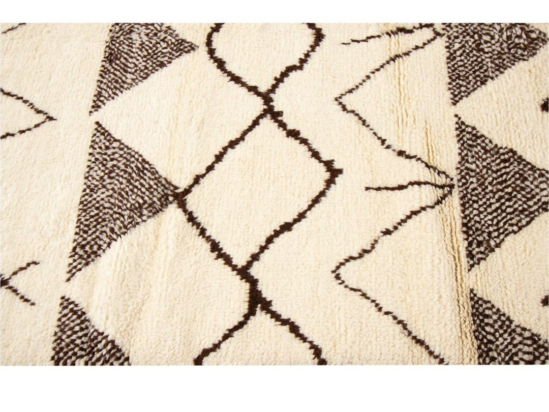 Modern Moroccan Style Wool Rug 10 X 14