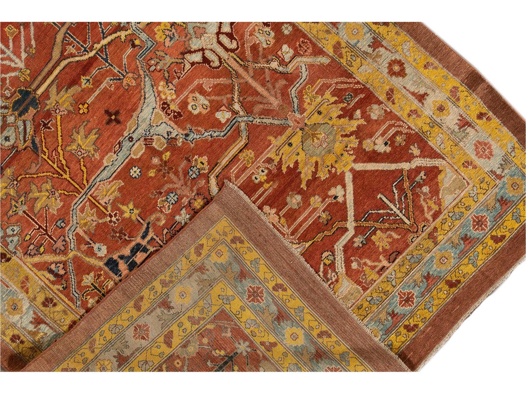 Late-20th Century Vintage Persian Tribal Bakshaish Wool Rug 7 X 9