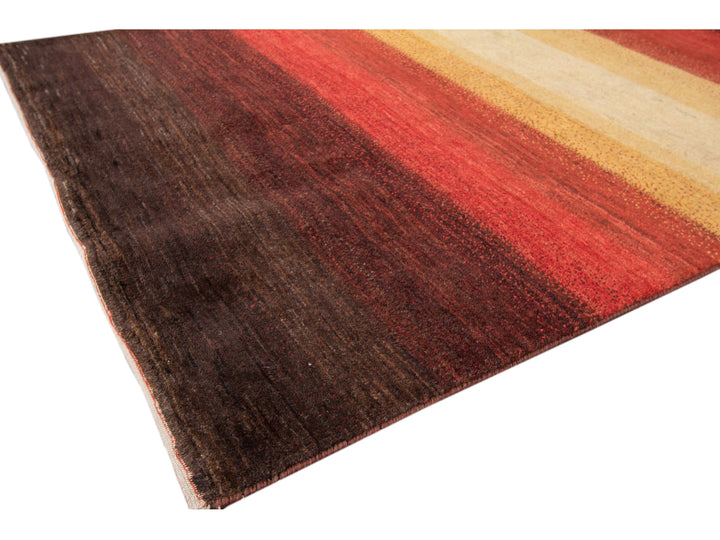 Modern Gabbeh Wool Rug 4 X 6