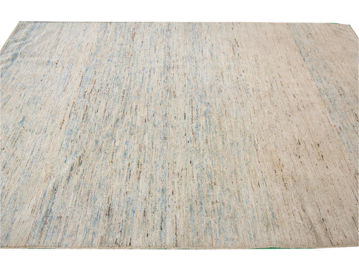 Modern Moroccan-Style Wool Rug 7 x 10