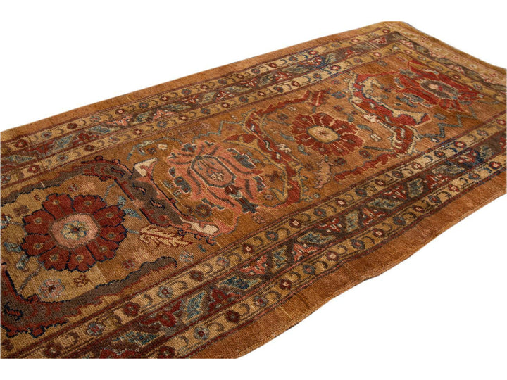 Late-20th Century Vintage Bakshaish Tribal Wool Runner Rug 3 X 14