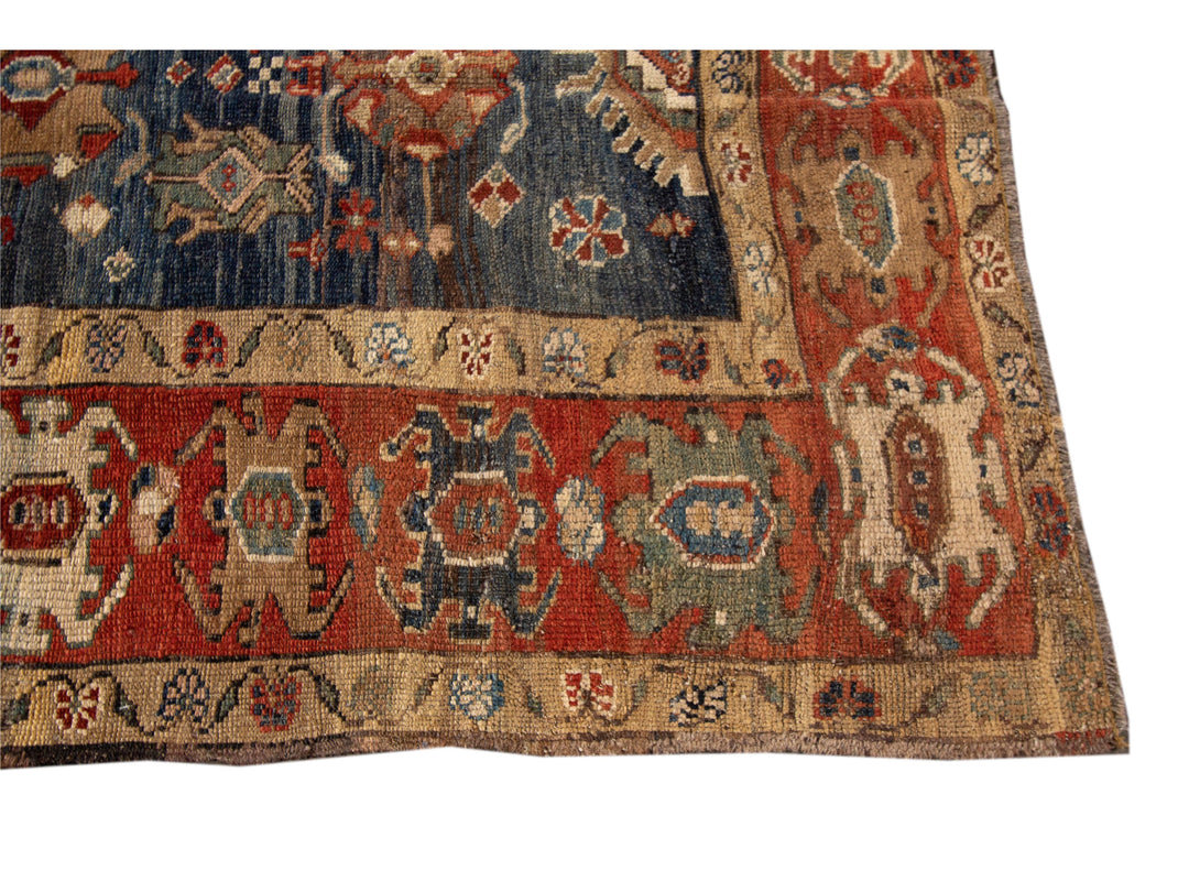 Late-20th Century Vintage Bakshaish Tribal Wool Runner Rug 4 X 11
