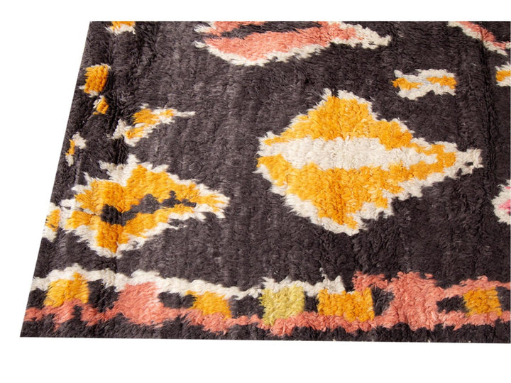 Modern Moroccan-Style Wool Rug 9 X 13