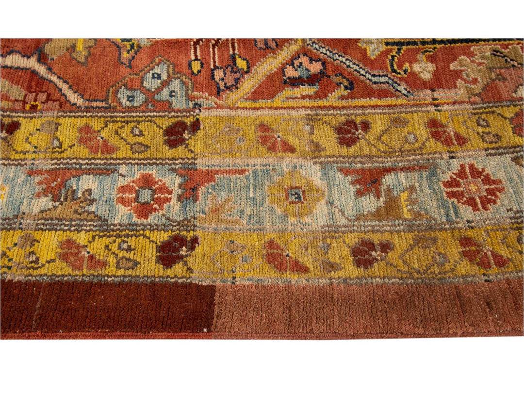 Late-20th Century Vintage Persian Tribal Bakshaish Wool Rug 7 X 9