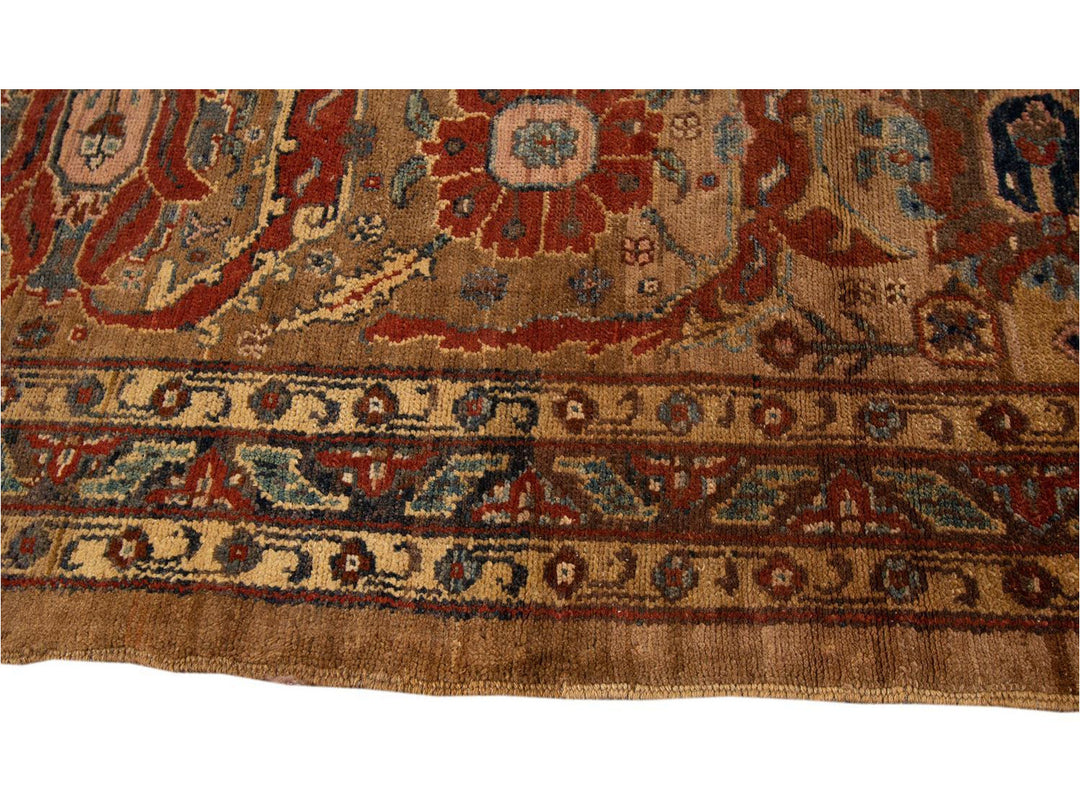 Late-20th Century Vintage Bakshaish Tribal Wool Runner Rug 3 X 14