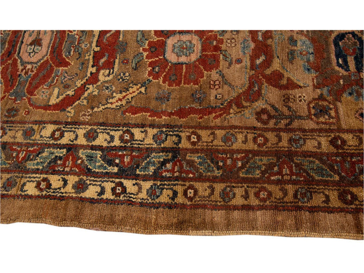 Late-20th Century Vintage Bakshaish Tribal Wool Runner Rug 3 X 14