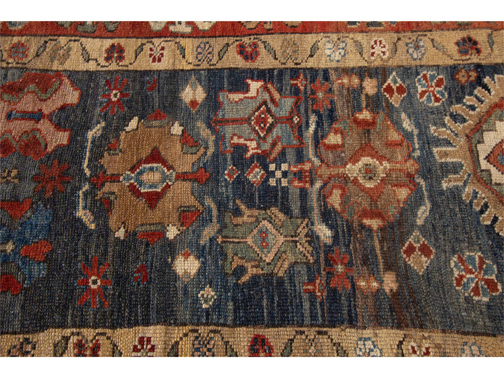 Late-20th Century Vintage Bakshaish Tribal Wool Runner Rug 4 X 11