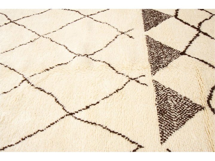 Modern Moroccan Style Wool Rug 10 X 14