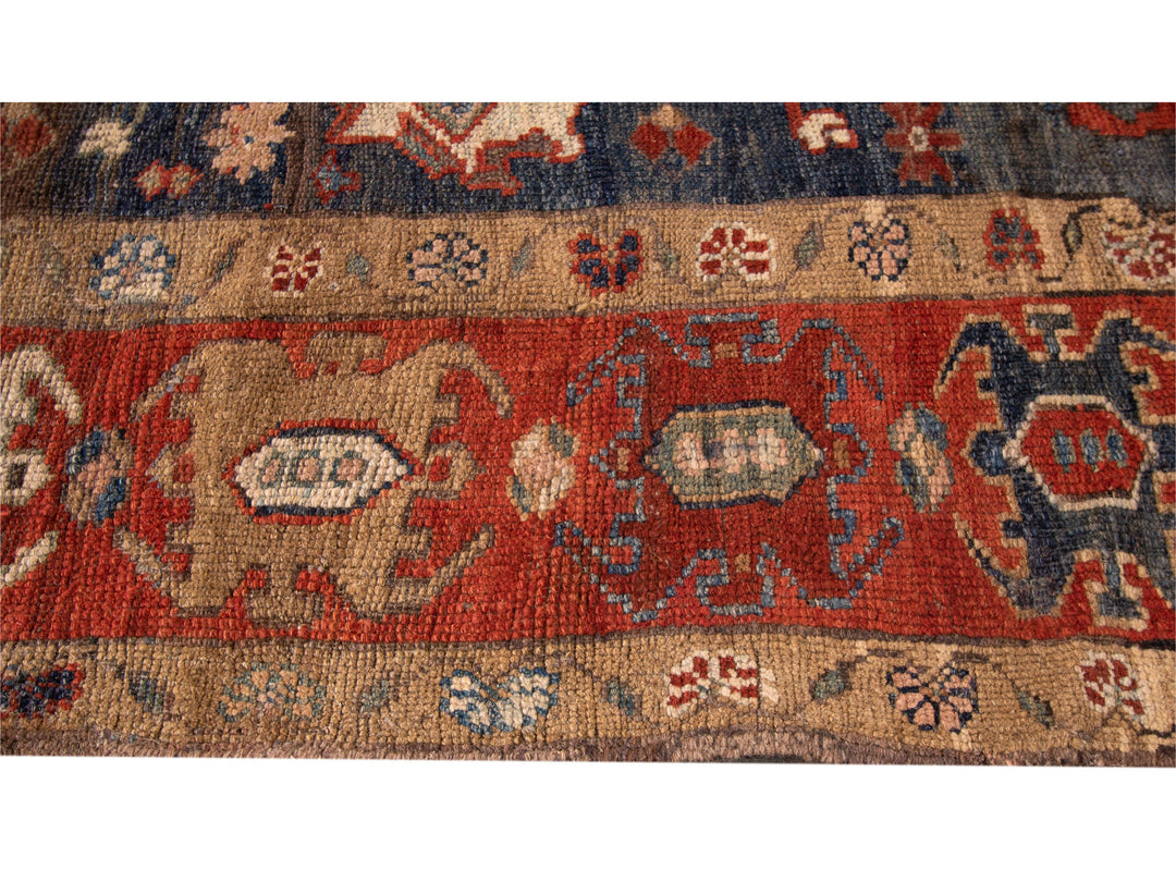 Late-20th Century Vintage Bakshaish Tribal Wool Runner Rug 4 X 11