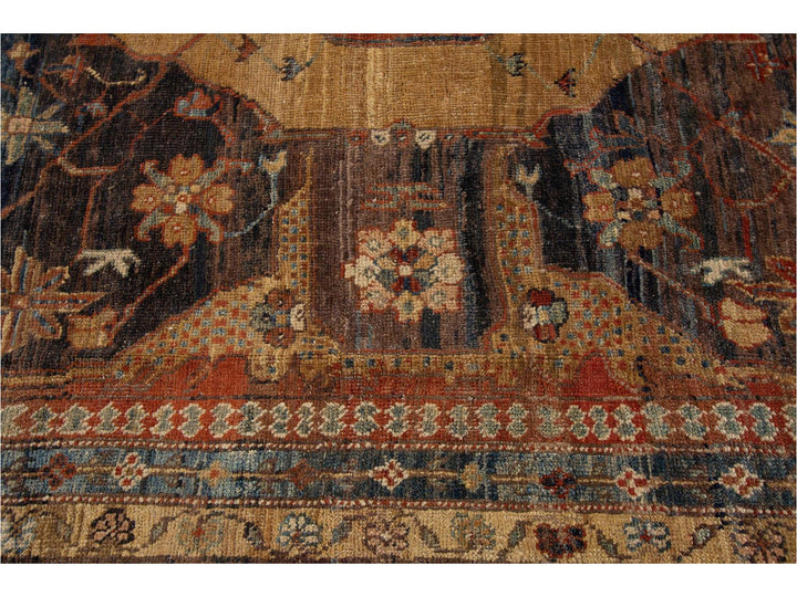 Vintage Bakshaish Tribal Wool Rug 8 X 14