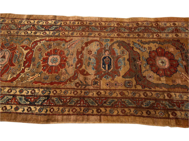 Late-20th Century Vintage Bakshaish Tribal Wool Runner Rug 3 X 14