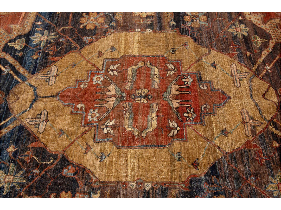 Vintage Bakshaish Tribal Wool Rug 8 X 14