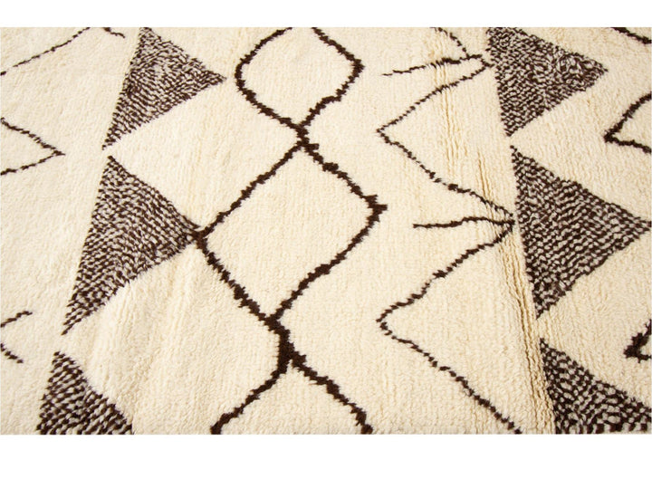 Modern Moroccan Style Wool Rug 10 X 14