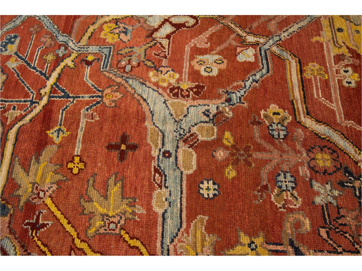 Late-20th Century Vintage Persian Tribal Bakshaish Wool Rug 7 X 9