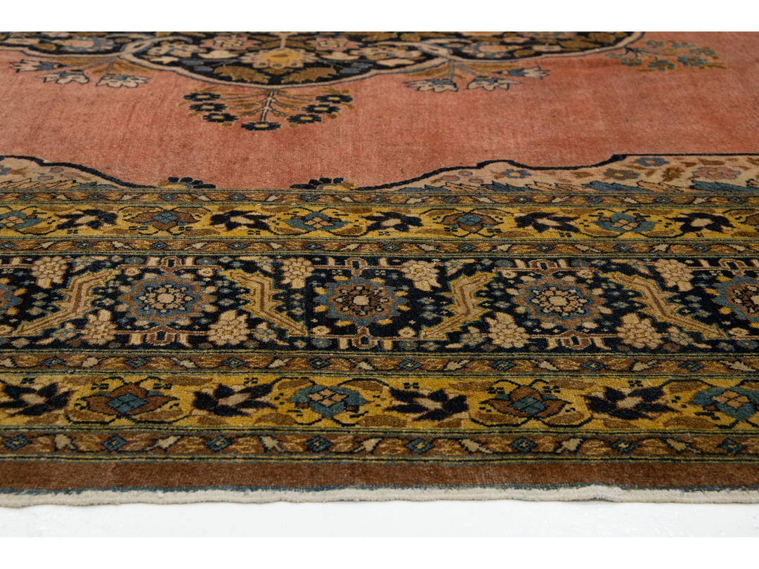 Antique Persian Tabriz Wool Rug 9 X 13