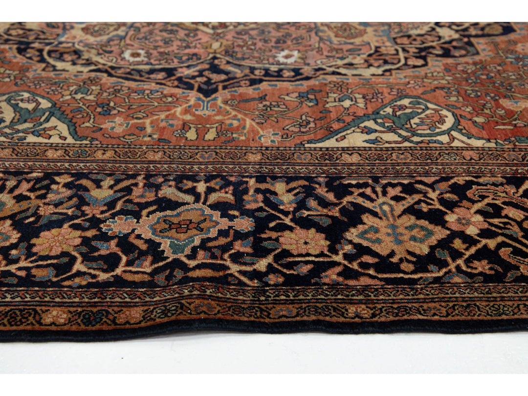 Antique Persian Farahan Wool Rug 8 X 12