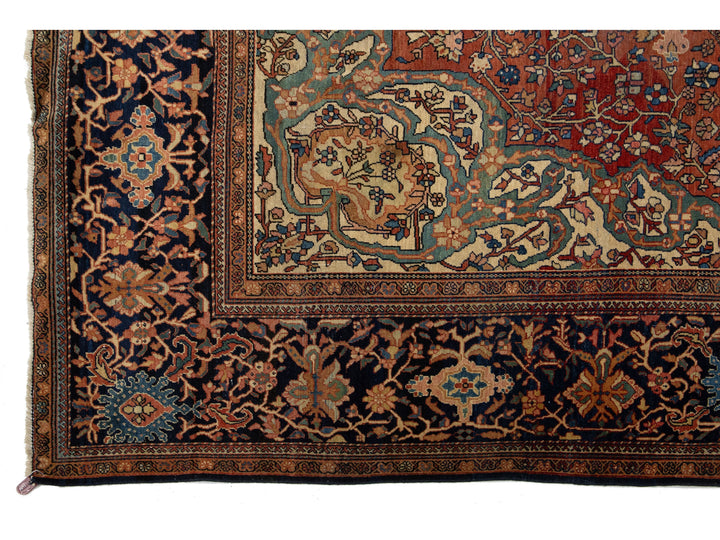 Antique Persian Farahan Wool Rug 8 X 12