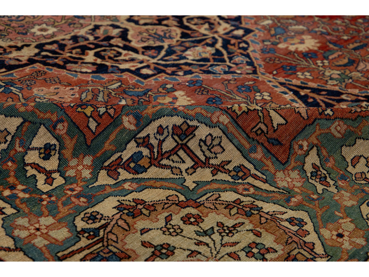 Antique Persian Farahan Wool Rug 8 X 12