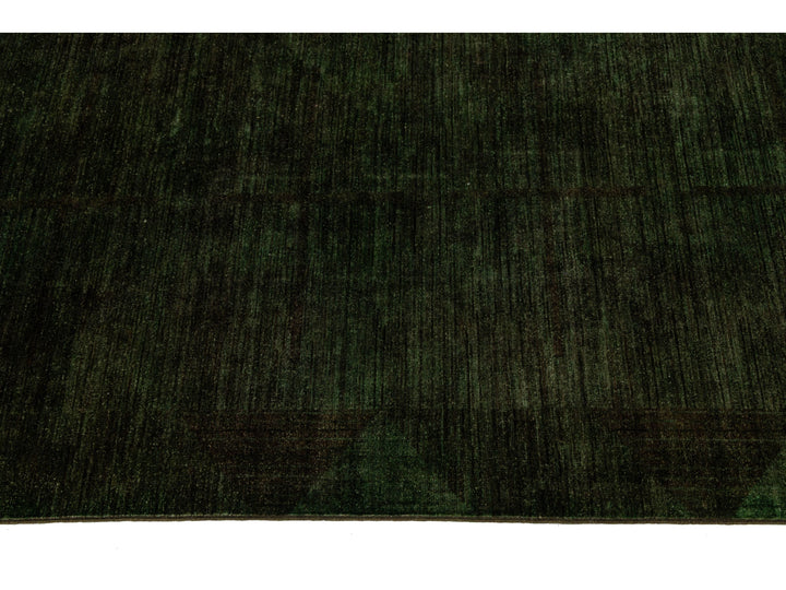 Modern Overdyed Wool Rug 9 X 11