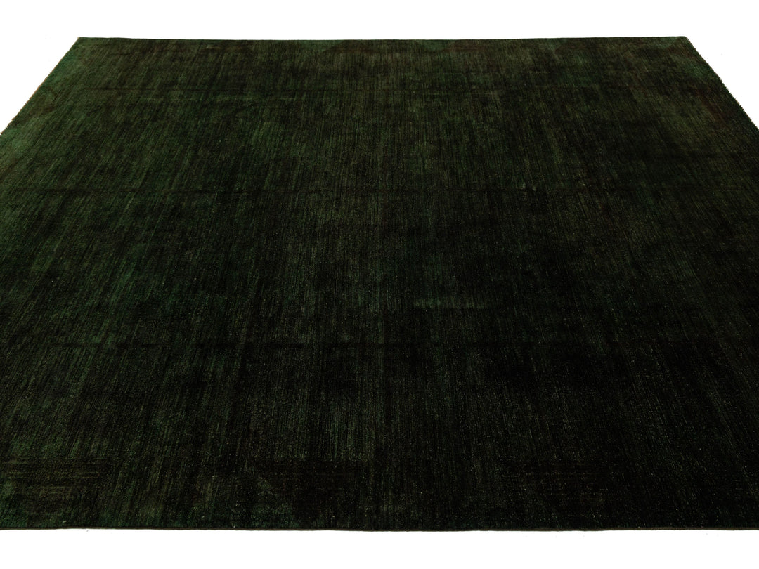 Modern Overdyed Wool Rug 9 X 11