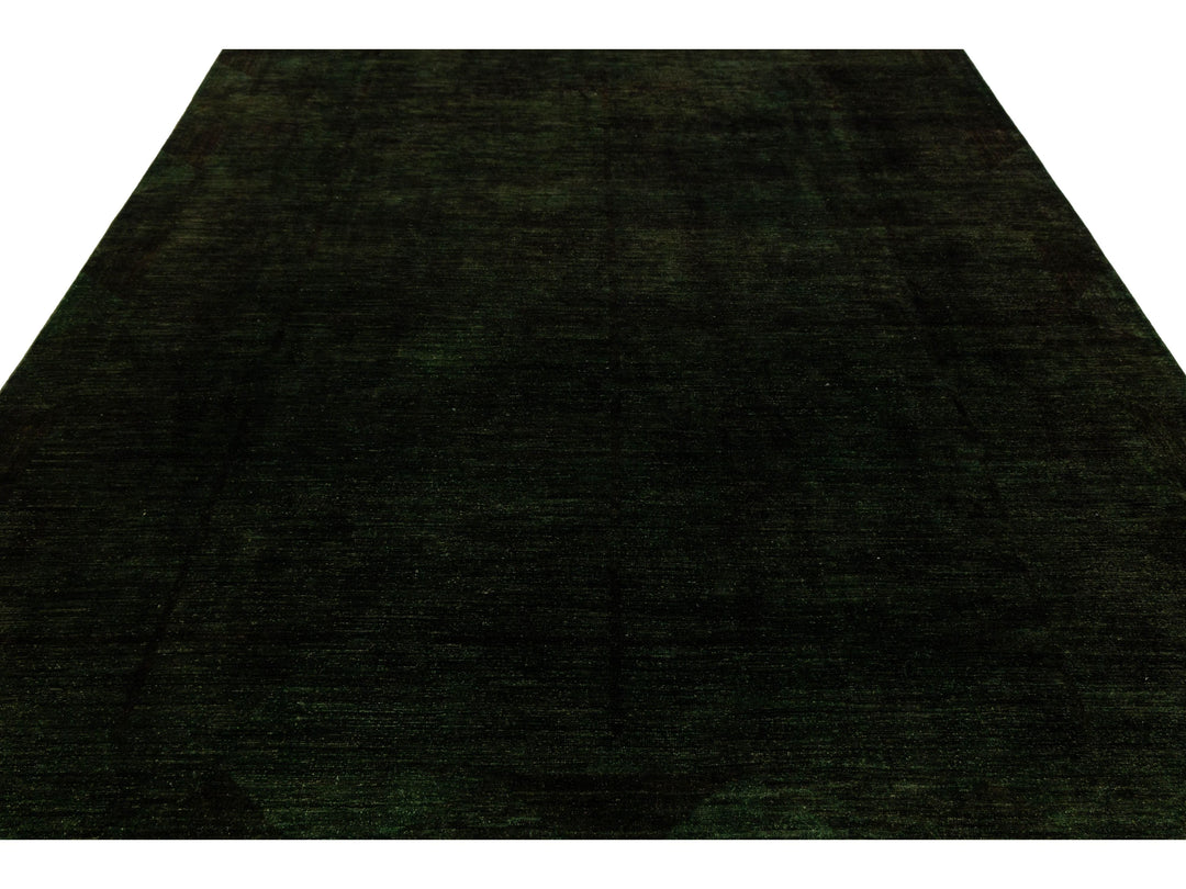 Modern Overdyed Wool Rug 9 X 11