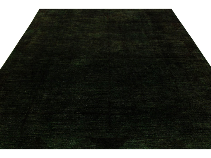 Modern Overdyed Wool Rug 9 X 11