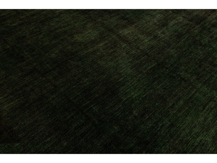 Modern Overdyed Wool Rug 9 X 11