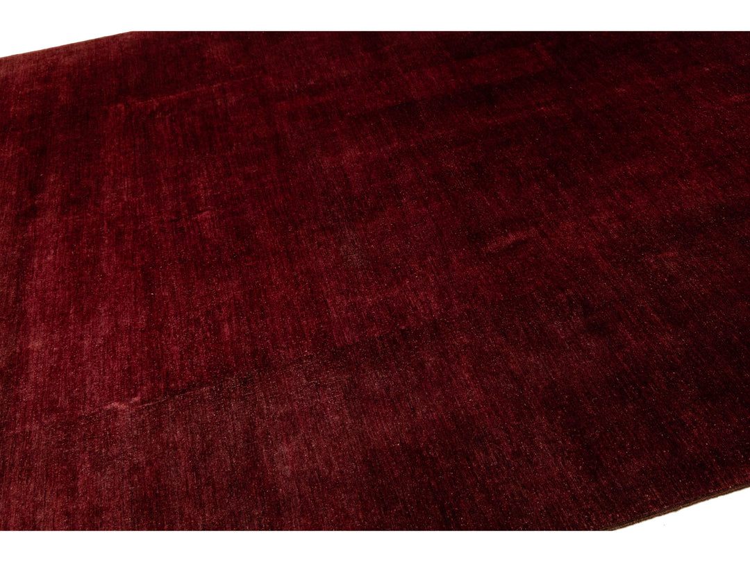 Modern Overdyed Wool Rug 9 X 11