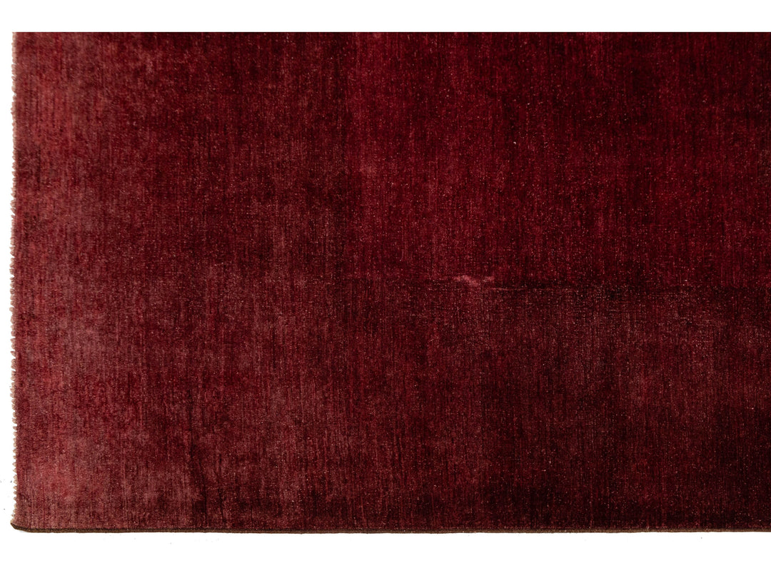 Modern Overdyed Wool Rug 9 X 11